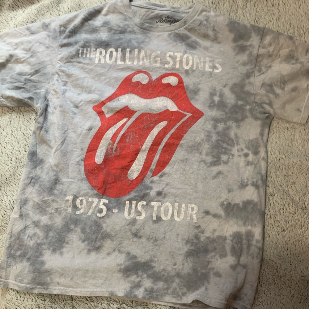 Rolling Stones acid wash band tee
